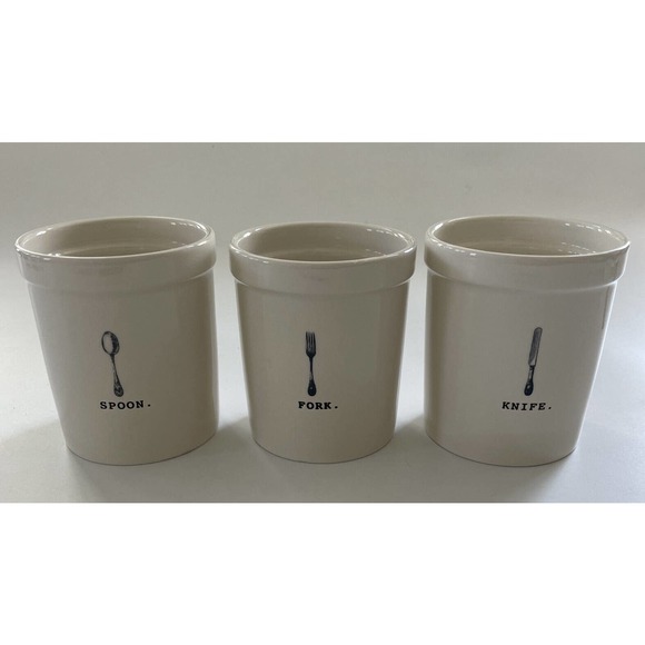 Rae Dunn Dining Rae Dunn Artisan Collection Fork Knife Spoon